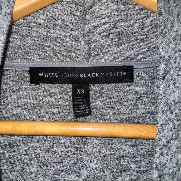 White House Black Market Open Front Cardigan Sweater Heather Gray Size XS - Picture 4 of 9